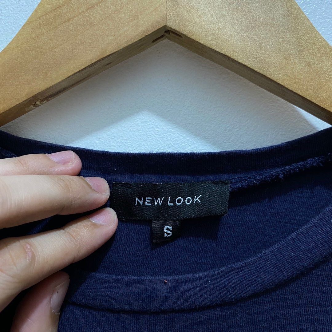 NEW LOOK Blue Croptop Shirt (Small) (Category: Shirts) located in Mandaluyong City. Submitted by aprils_botique (Listing ID 1379330201, Image 3). Description: FOR SALE: NEW LOOK Blue Croptop Shirt (Small) Preloved • MINE: ₱30 No Holes ✨ Brand: New Look Size on tag: Small 🫶Measurements Bust: 18-20inch Length: 16inch .