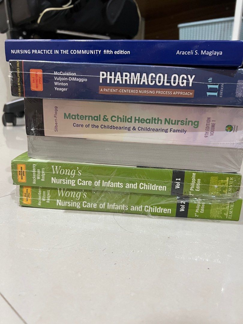 Nursing Books per set (Category: Textbooks) located in Dasmarinas. Submitted by samueljohn93531 (Listing ID 1379340519, Image 2). Description: Nursing books are for sale as set and/or per piece - condition of the books are either good as new or still sealed - open for delivery (buyer should shoulder the SF) - Dasmariñas based - BGC, Makati, & Pasay can be scheduled for pickup - pm for price nego Sets: Anaphy to Fundamentals: Seeley’s Essentials o