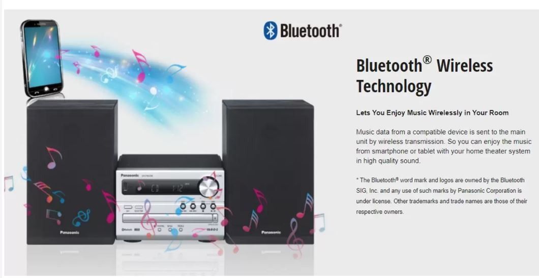 PANASONIC SC PM250 HOME AUDIO SYSTEM WITH BLUETOOTH63208339312001111