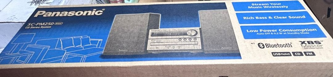 PANASONIC SC PM250 HOME AUDIO SYSTEM WITH BLUETOOTH63208339312001114
