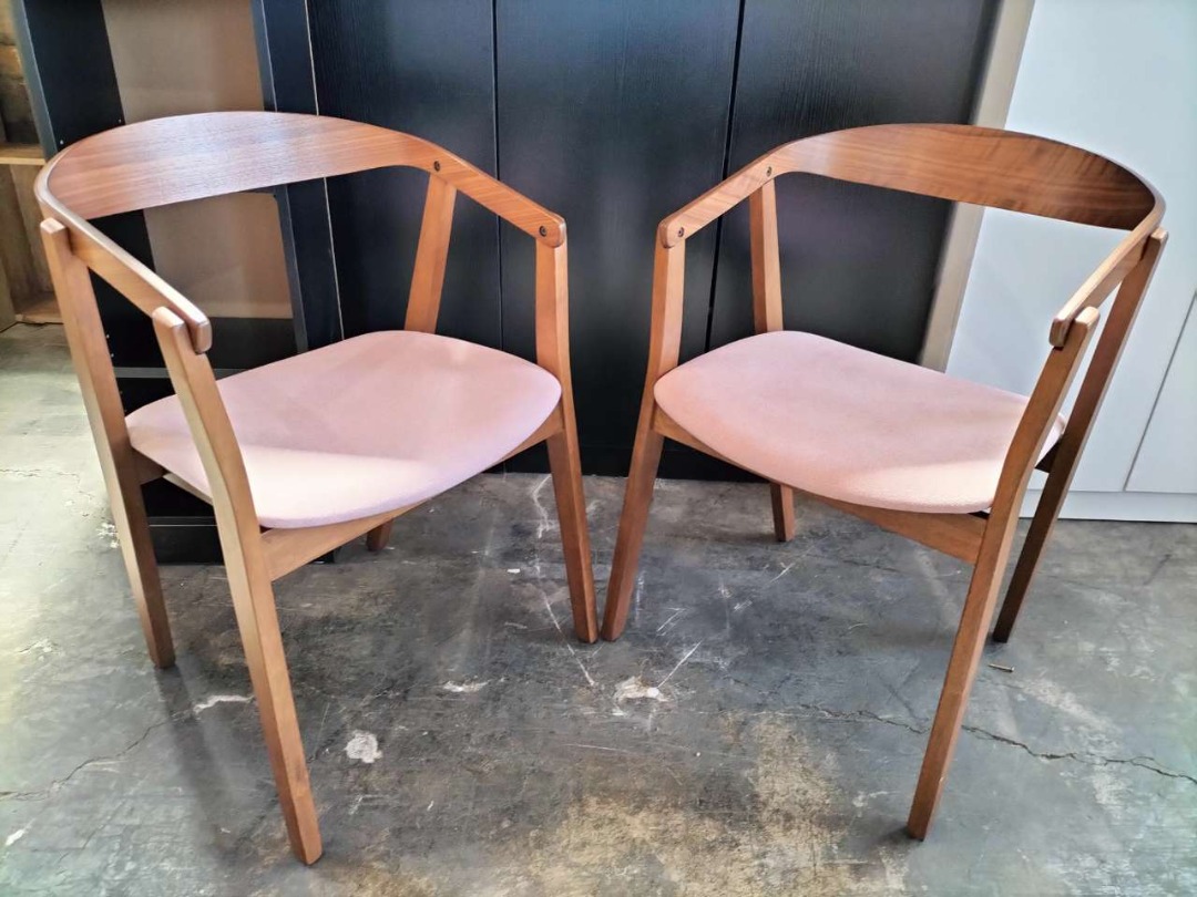 Pink Dining Chair with Bentwood Back – Stylish & Comfy Seating, Home ...