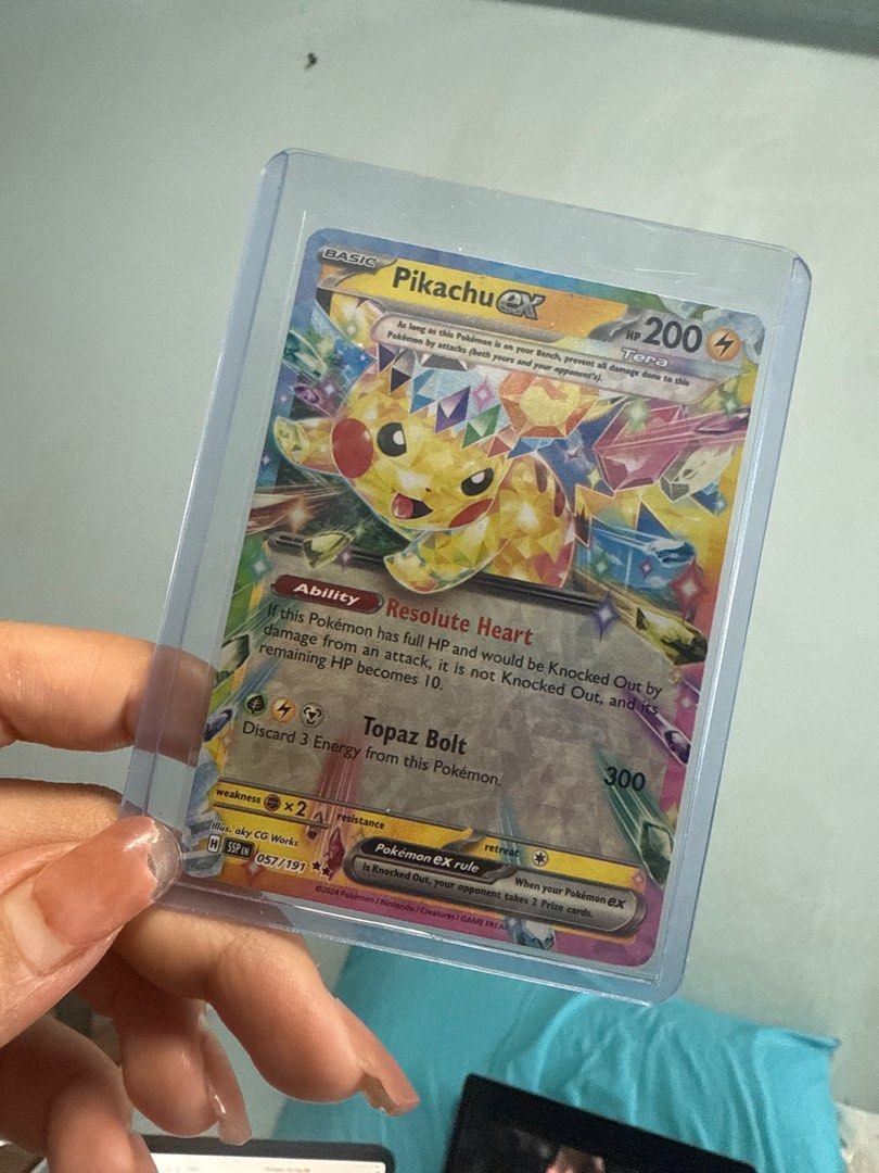 057 191 pokemon card Amazon.com: Pokemon - Pikachu ex 057/191 main image 0