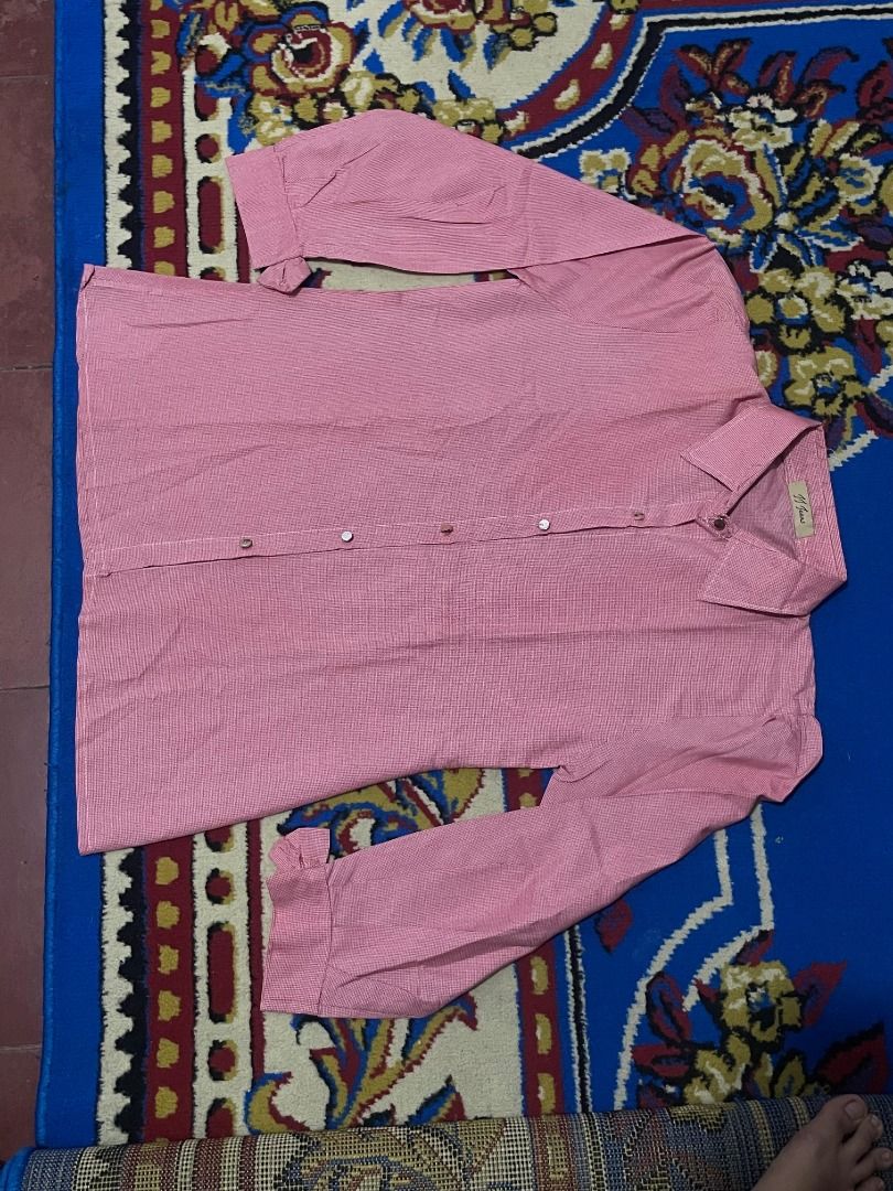 Kemeja Lengan Panjang Sivana Pink