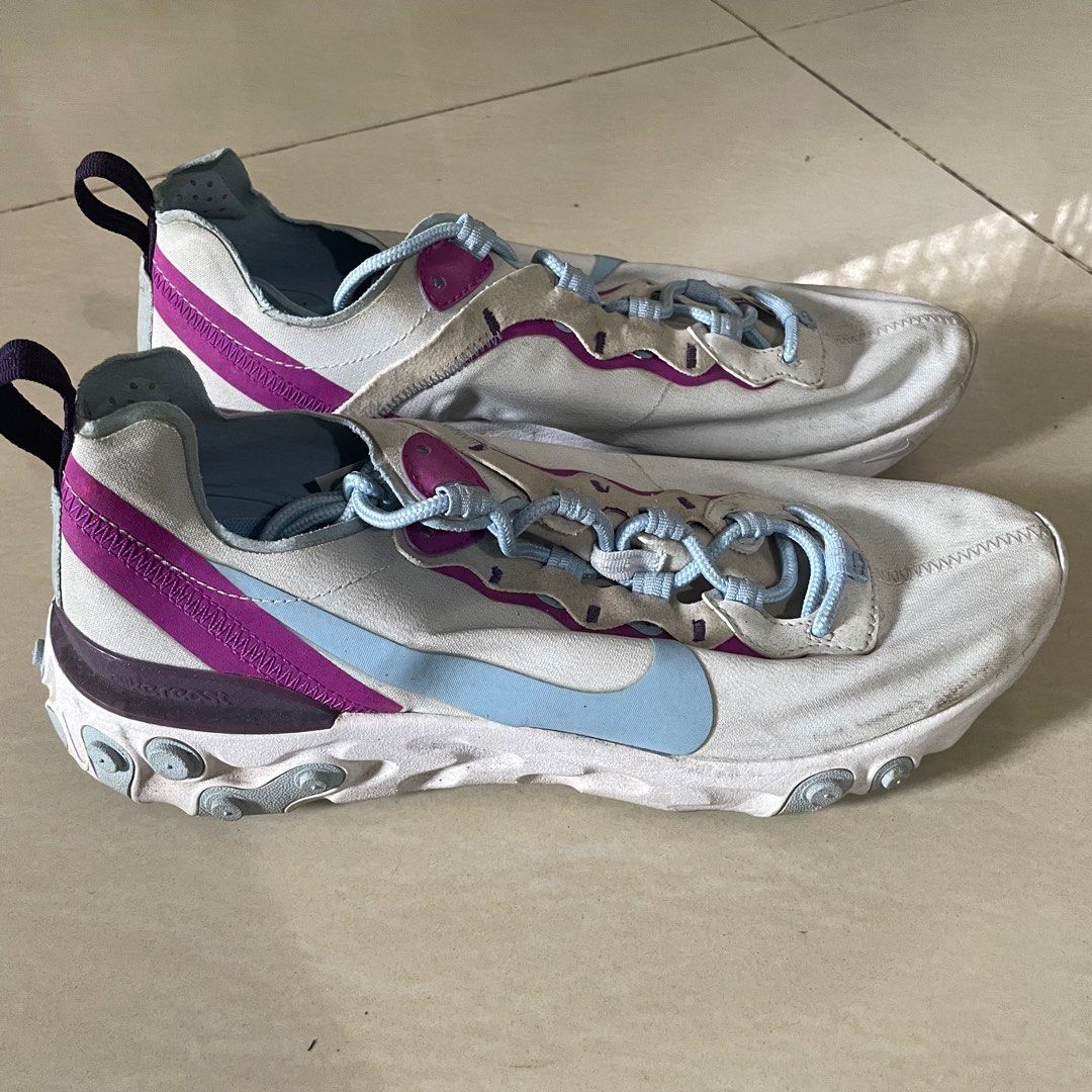 [PRE-LOVED] NIKE React Element 55 (Category: Sneakers) located in Imus. Submitted by xciiimy (Listing ID 1379479206, Image 1). Description: condition: lightly used, good as new just need some cleaning rfs: decluttering.