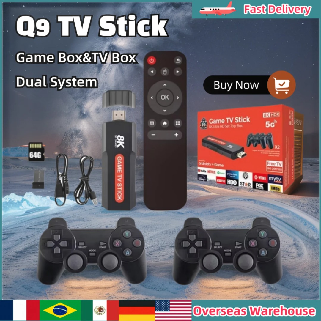 Q9 TV Stick Game Box TV Box Dual System Game Stick Console Video Game ...