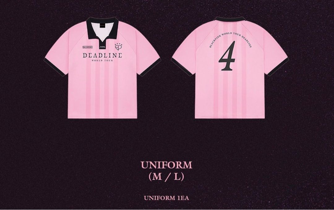 BLACKPINK DEADLINE ユニフォーム M ① BLACKPINK ユニフォーム DEADLINE グッズ M サイズ - メルカリ
