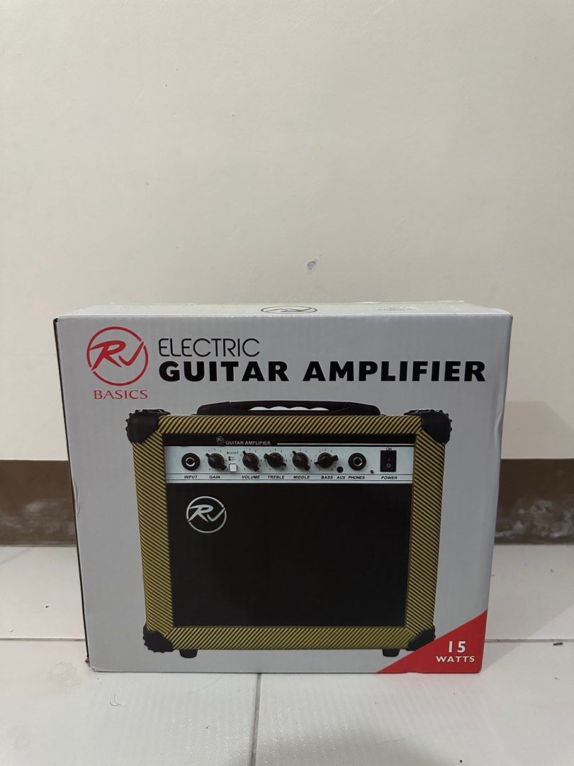 RJ Electric Guitar Amplifier (Category: Soundbars, Speakers & Amplifiers) located in Marikina City. Submitted by heeseunglee (Listing ID 1379496020, Image 1). Description: BRAND NEW ! still sealed.