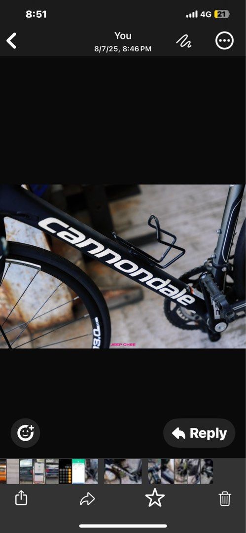 Road Bike (Category: Bicycles) located in Singapore. Submitted by nataniell (Listing ID 1379465708, Image 2). Description: Hi Used road bike for sale Size 48inch .