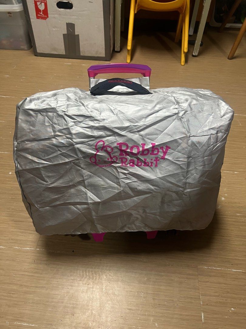 Robby Rabbit Trolley with lunch bag (Category: Strollers) located in Mandaluyong City. Submitted by online_divisoria (Listing ID 1379469824, Image 2). Description: Bought for 5k+ Signs of usage, needs cleaning RFS: backpack na for grade 7.