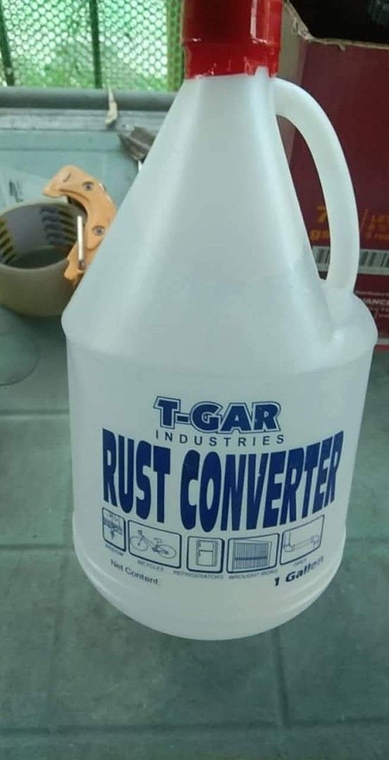 Rust Converter WHOLESALE (Category: Construction Tools & Equipment) located in Caloocan City. Submitted by 5veezonlineshoppe (Listing ID 1379488527, Image 2). Description: wholesale price rust converter Gallon standard size 3.2 liters bodega price/ manufacturer message for details #rustconverter #rustremover.