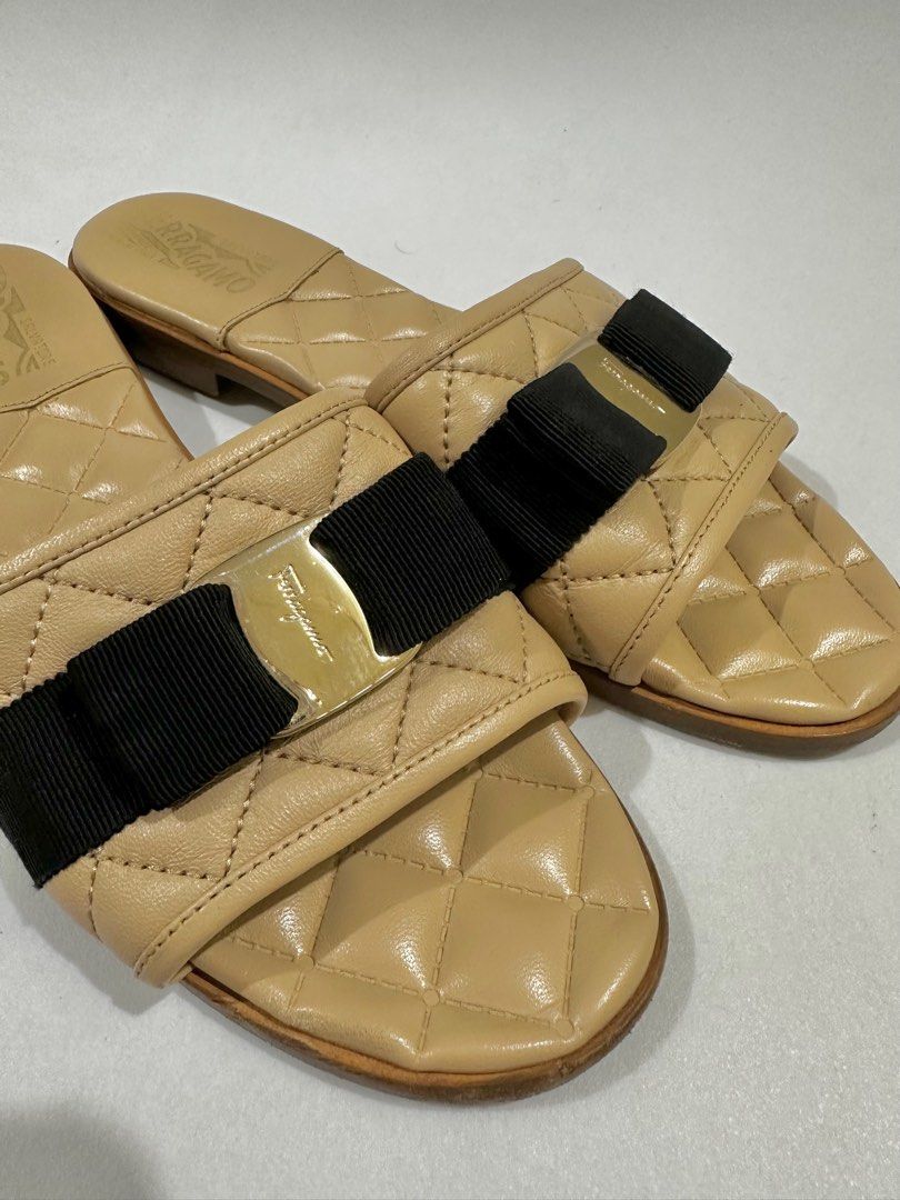 Salvatore Ferragamo Sandals (Category: Sneakers & Footwear) located in Las Pinas. Submitted by celiae (Listing ID 1379368710, Image 3). Description: Vara Bow Sandals Very comfy.