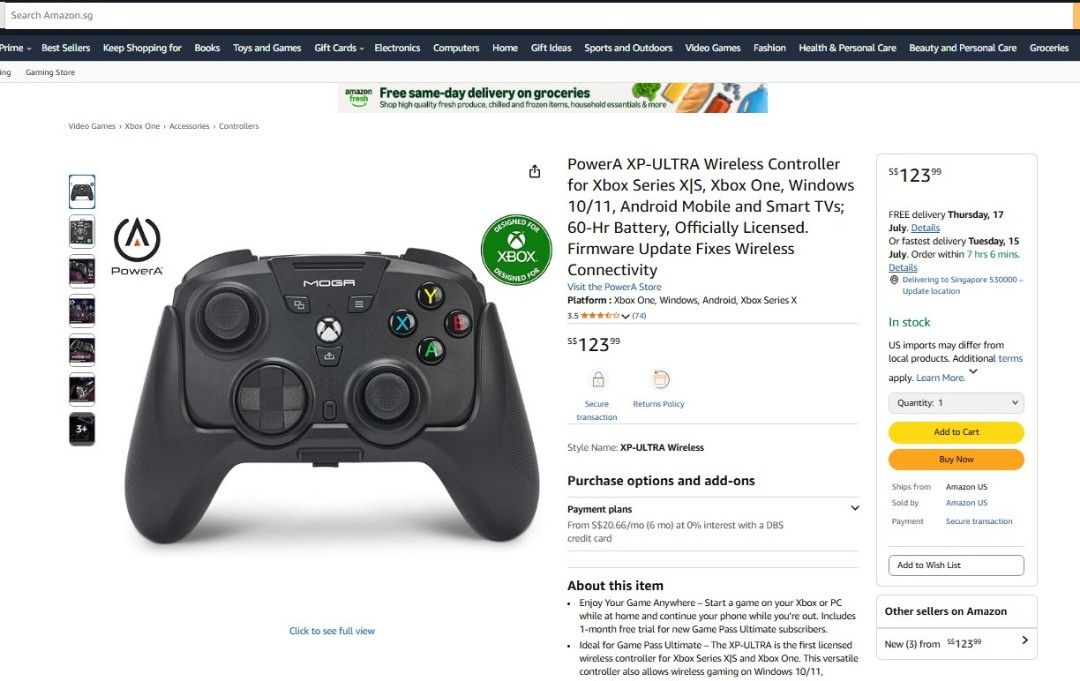 [Sealed] Xbox Moga Gaming PowerA Mobile PC Windows63108833912194111