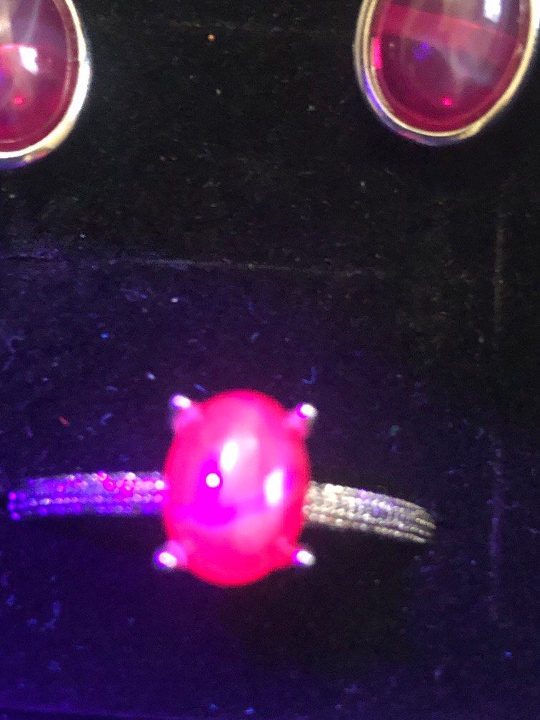 Starlight Ruby Set (Category: Earrings) located in Quezon City. Submitted by thestoreofhappinessph (Listing ID 1379435977, Image 3). Description: As set silicone lock good silver plating earrings Ring marking s925 MOP GCASH no free ship no COD ships via J&T cheaper than LBC If you want COD via LBC .