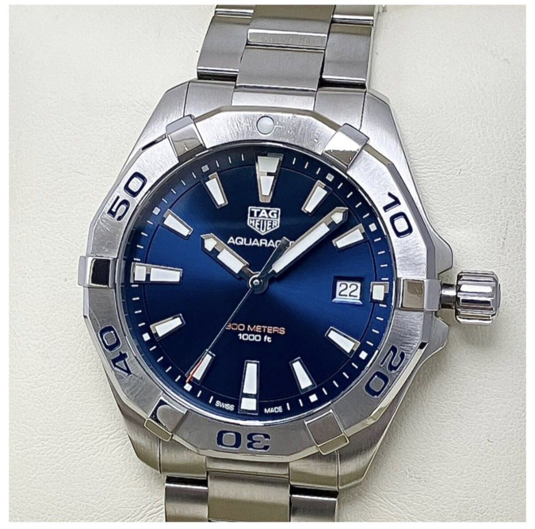 Tag Heuer Acuaracer WBD 1112 (Category: Luxury Watches) located in Las Pinas. Submitted by jpntrader (Listing ID 1379513009, Image 2). Description: Tag Heuer Acuaracer WBD 1112 Quartz 41mm with box,manual , extra link wrist 17.5cm.