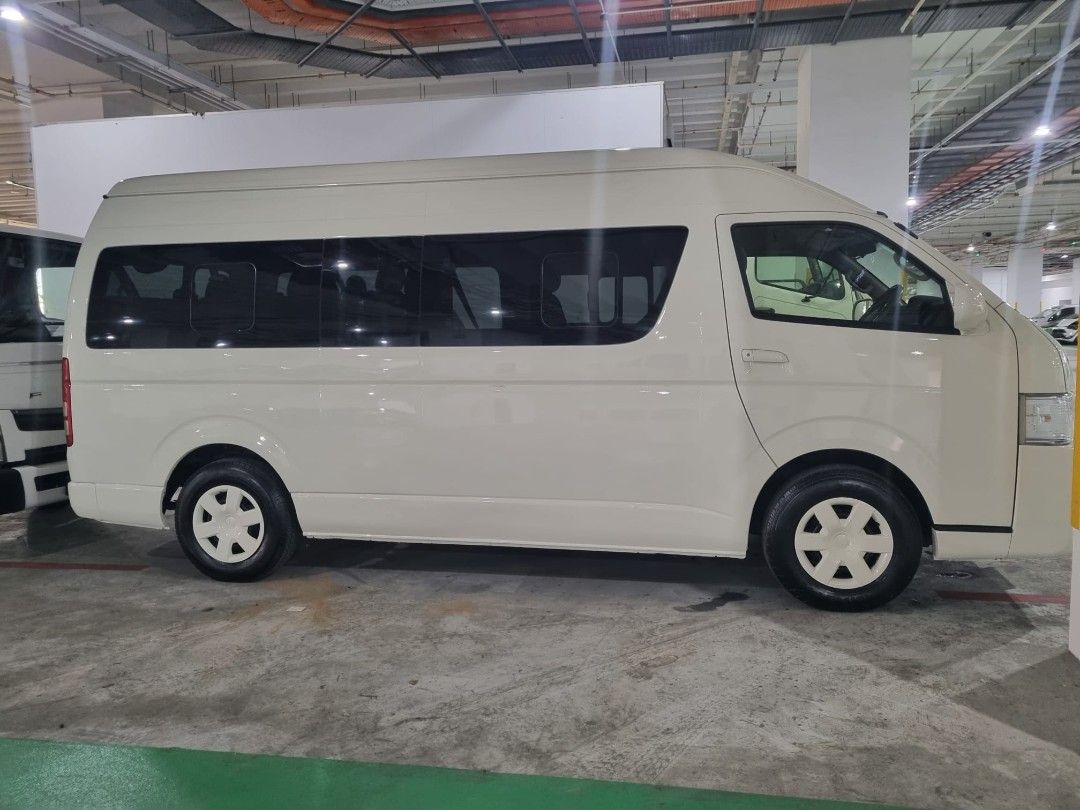 Toyota Hiace High Roof Diesel 3.0 GL Bus [Euro VI] (A) (Category: Used Cars) located in Singapore. Submitted by smithv7469 (Listing ID 1379477402, Image 3). Description: Standard vehicle, trustworthy, good condition, basic amenities, automatic doors, and low-cost repairs. Functional usage. A prudent investment for future renewal COE..