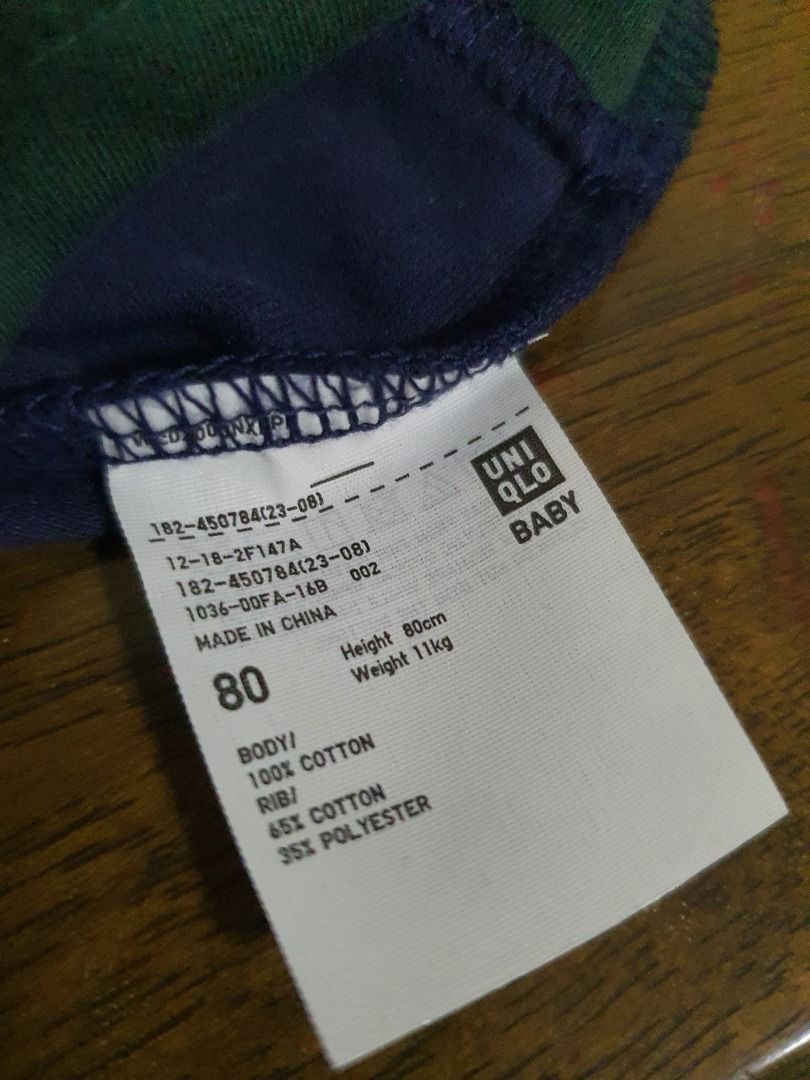 Two Original UNI QLO Baby Top (Different Design) (Category: Babies & Kids Fashion) located in Caloocan City. Submitted by forever_growing (Listing ID 1379434598, Image 3). Description: Brand: UNIQLO (Original Store bought) Size: EUR 80.