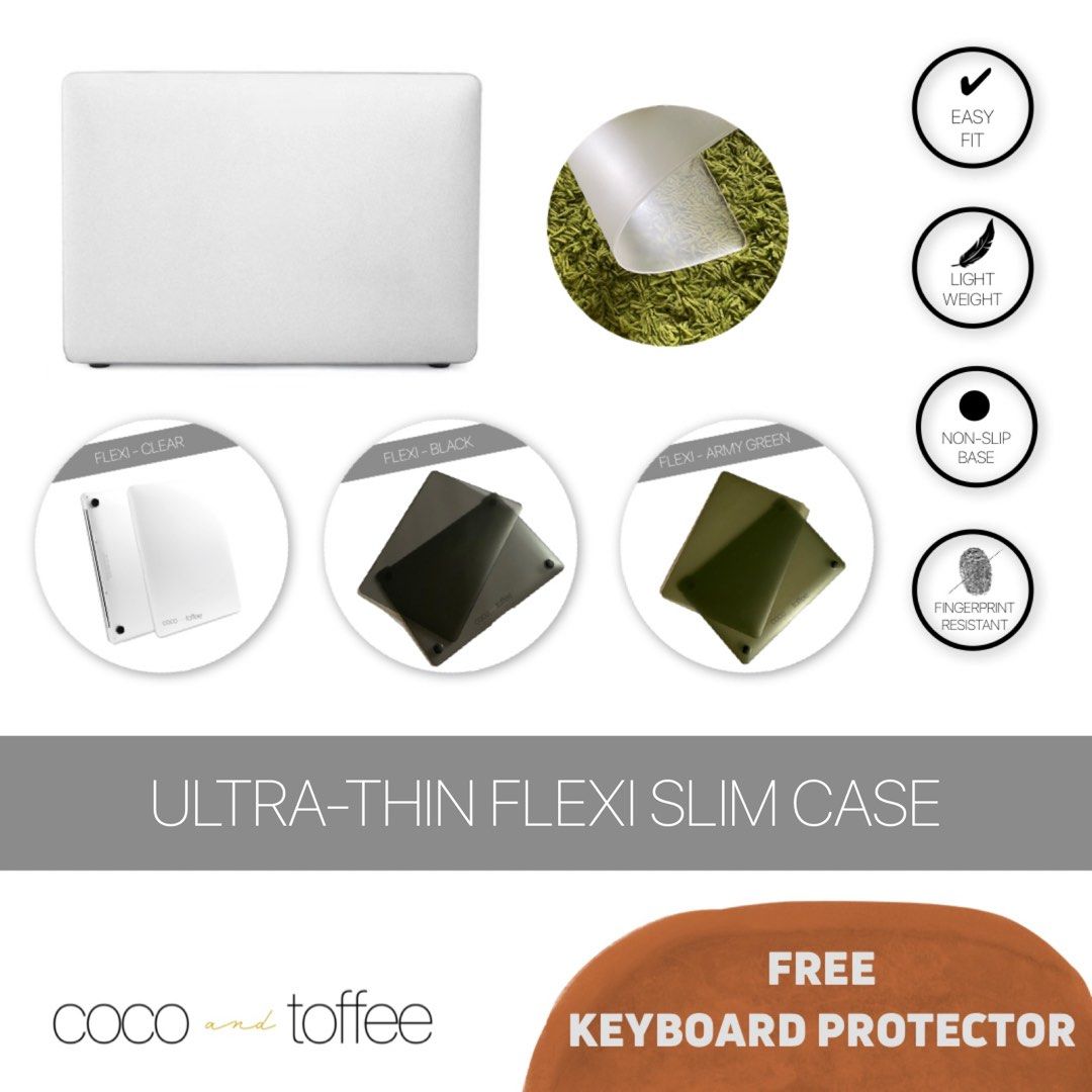 Ultra-Thin Flexi Case for MacBook Air & Pro M1 M2 M3 M4 (Category: Other Accessories) located in Pasig City. Submitted by springcleaning.mnl (Listing ID 1379363471, Image 1). Description: ✨ over a thousand sold – and counting… Lightweight. Sleek. Scratch-resistant. The MacBook case that blends protection with style. Our bestselling case combines form and function — made to protect, designed to impress. ✅ Scratch-Resistant, Dual-Shell Build ✅ Anti