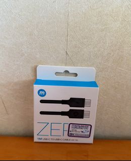 Cable USB tipo C a tipo C de carga, 1 metro