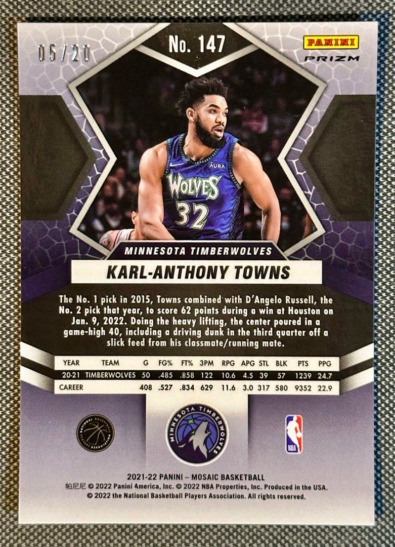 karl anthony towns pink jersey
