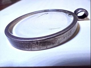 購物福利 買滿$50送 簡約925純銀包邊玻璃大吊飾（見最後一圖背面有瑕疵，但不影響整體外觀）64215708505857110