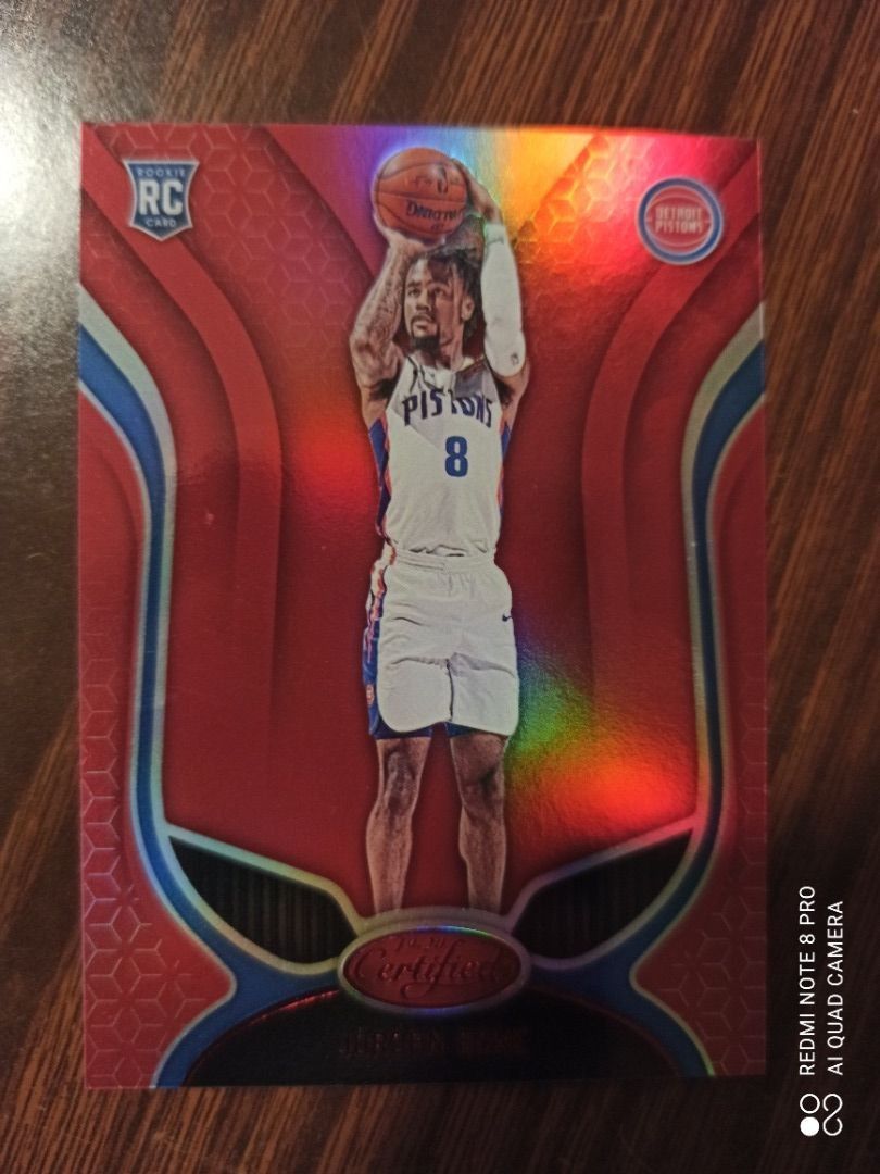 罕有NBA Jordan Bone pistons card 籃球明星咭卡, 興趣及遊戲, 收藏品