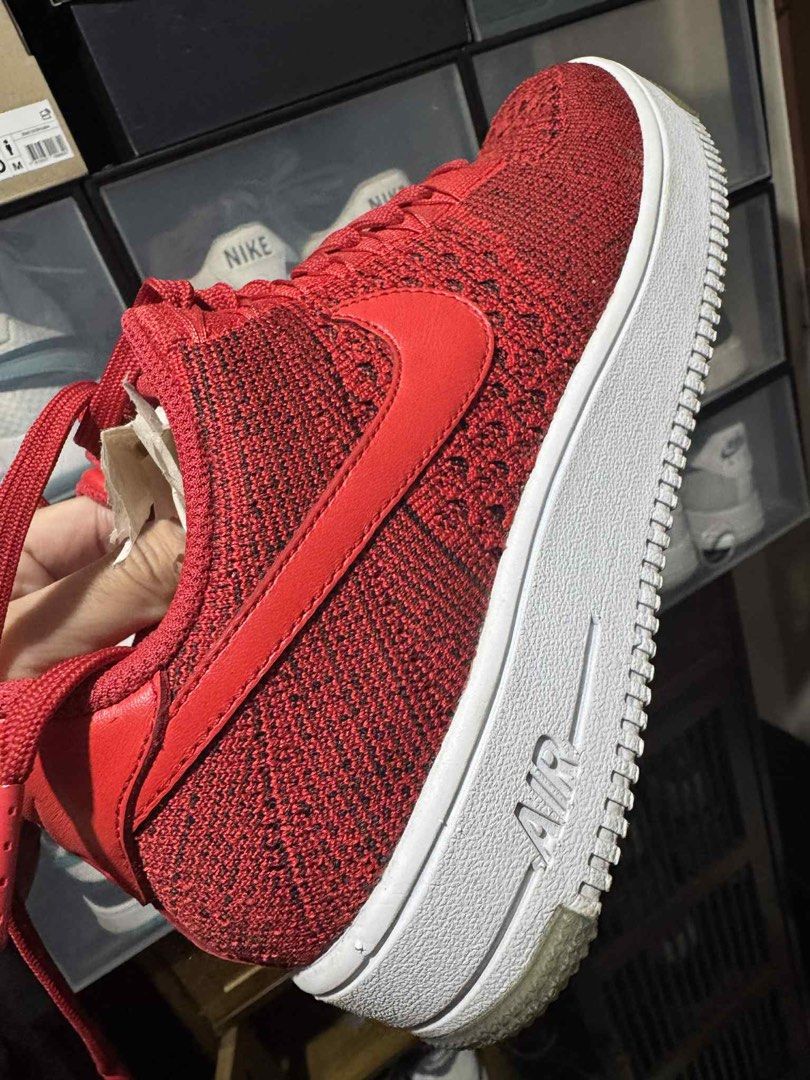 AIR FORCE 1 ULTRA FLYKNIT LOW UNIVERSITY RED (Category: Sneakers) located in Pasay City. Submitted by markacesantos (Listing ID 1379612713, Image 3). Description: https://www.nike.com/launch/t/air-force-1-ultra-flyknit-low-university-red Used less than 5x, does not match my personality to wear red shoes. Received as a gift, but still in very good condition. Buyer to shoulder shipping fees..