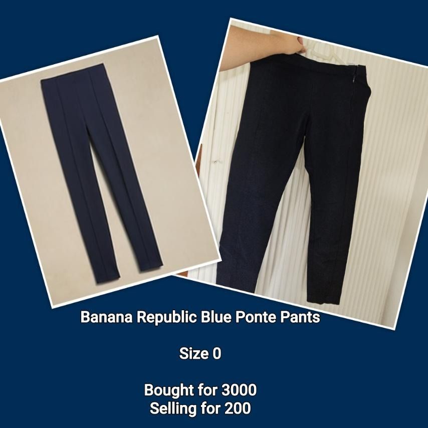Banana Republic Blue Ponte Pants (Category: Jeans) located in Caloocan City. Submitted by nikizeerr38954 (Listing ID 1379622042, Image 2). Description: .