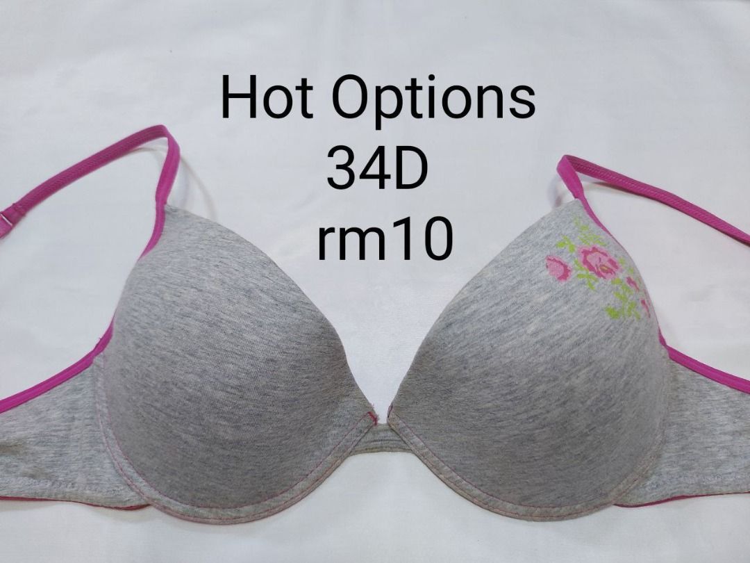 (Bundle) Size: 34D (Category: New Undergarments & Loungewear) located in Hulu Selangor. Submitted by starlove68 (Listing ID 1379678021, Image 3). Description: (Bundle) Size: 34D Wired padded bra Size 34D Item bundle US/Japan Size refer US size chart No extra pic RM10 each Pic ada, means available Minat send pictures in chat ⚠️not for fussy.