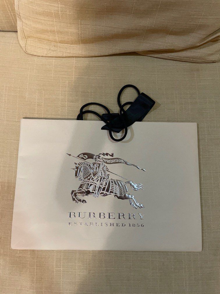 Burberry Paperbag (Category: Luxury Bags & Wallets) located in Cebu City. Submitted by kiki_closet168 (Listing ID 1379685626, Image 1). Description: Size 16.5in x 11.25in x 4in.