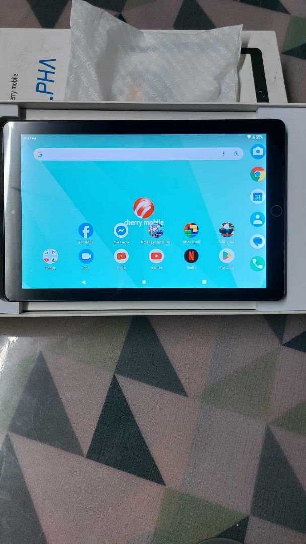 Cherry Mobile Flare Tab (Category: Android) located in Mandaluyong City. Submitted by ocampokylie08 (Listing ID 1379554286, Image 3). Description: FOR SALE 😊 (2nd hand) Cherry mobile flare tab pro 2gb ram/ 32gb rom 5000mah batt 10inches display TYPE C charger Good for gaming like ml&roblox etc. 2500 only may bawas sure buyer.