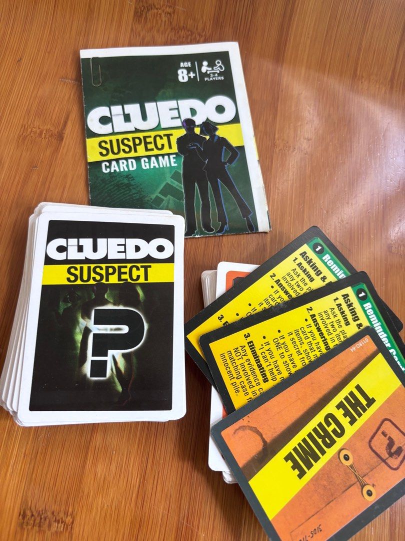 Cluedo Suspect Card Game (Category: Board Games & Puzzles) located in Calamba. Submitted by cur8d (Listing ID 1379551937, Image 1). Description: .