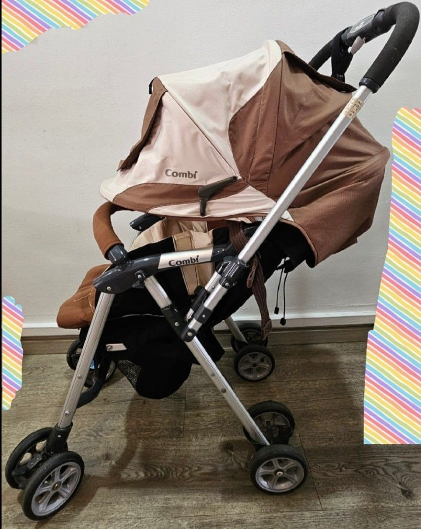 Combi stroller brown, Babies Kids, Going Out, Strollers on Carousell