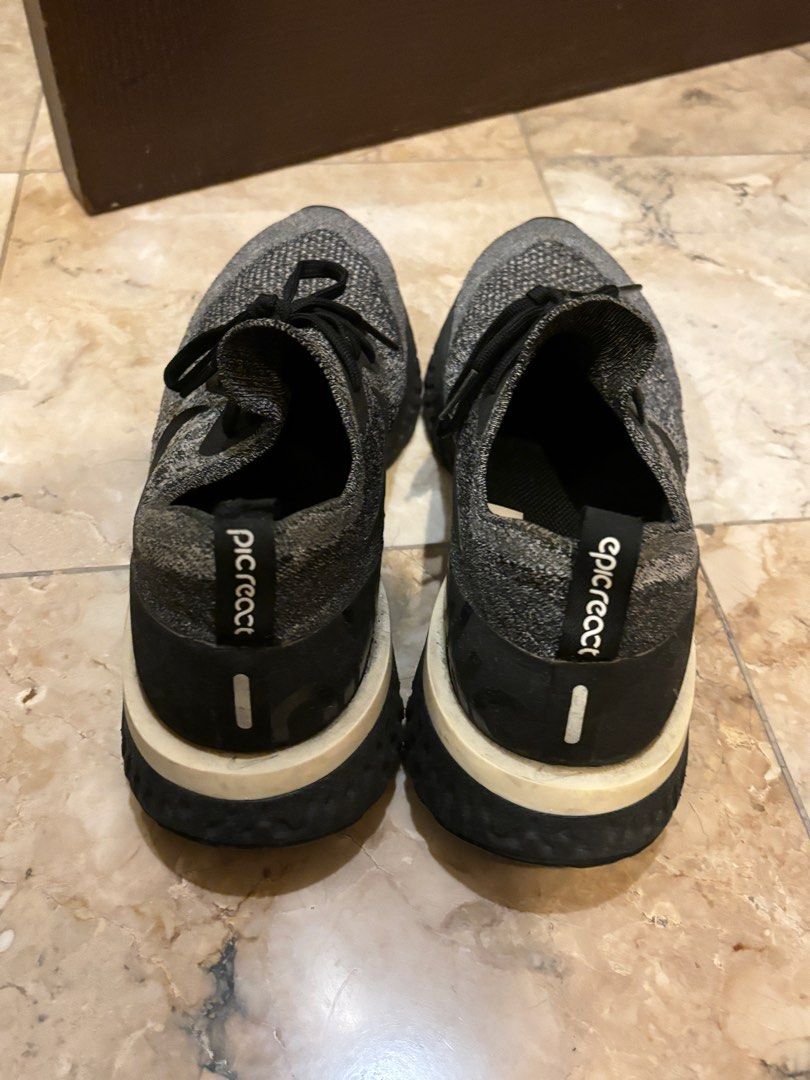Epic React Size 9.5 (Category: Sneakers) located in Manila. Submitted by aceford88 (Listing ID 1379707470, Image 3). Description: Reglued. Still in ok condition. .