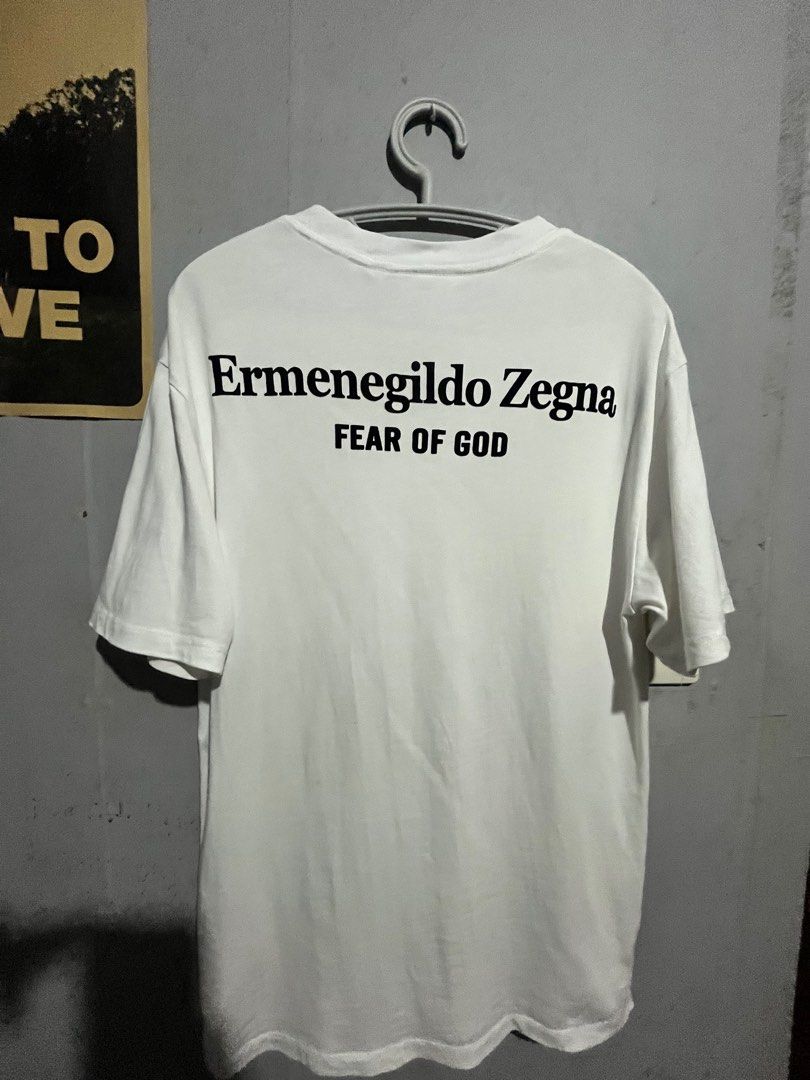 FOG Fear of God x Ermenegildo Zegna Collaboration Tshirt (Category: Tshirts & Polo Shirts ) located in Caloocan City. Submitted by uptowneapparelph (Listing ID 1379716924, Image 3). Description: FOG Fear of God x Ermenegildo Zegna Collaboration Tshirt . Dimensions : 20 Width x 28 Length Size -M- Large .