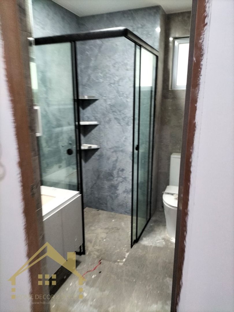 👍Frameless 2 Fixed 2 Slide Shower Screen👍63109200171522114