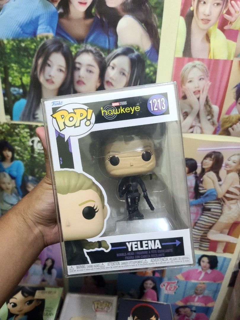 Funko Pop Yelena Belova #1213 (Category: Designer & Blind Box Toys) located in Caloocan City. Submitted by chaeeeeeeeeee (Listing ID 1379587597, Image 1). Description: FOR SALE Funko Pop Yelena Belova #1213 NOOB With Protector 700 only Item location: south caloocan Pm lang.