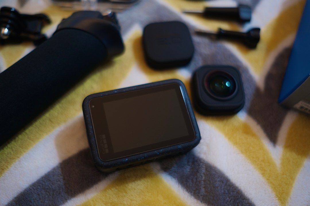GoPro (Category: Cameras) located in Manila. Submitted by pmrshops1 (Listing ID 1379568733, Image 3). Description: Well taken care of Everything in the picture for 14k GoPro, max lens mod, head strap, float stick.
