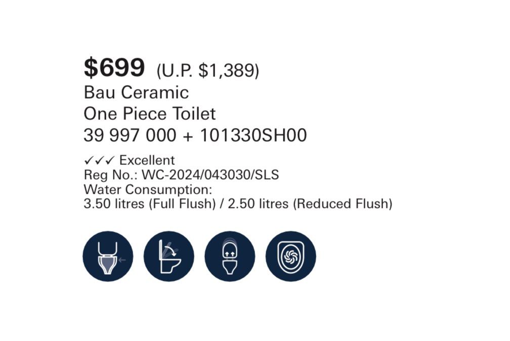 grohe 39997000 One pc water closet63109200534531111