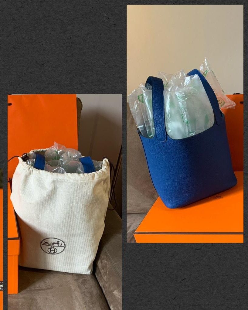 Hermes picotin 22 Bag - Blue (Category: Bags & Wallets) located in Singapore. Submitted by shuttler (Listing ID 1378279750, Image 1). Description: - Hermes Picotini bag - Electric blue colour - Comes with original box - Excellent condition - Minimal signs of wear - A timeless piece - Size 22.