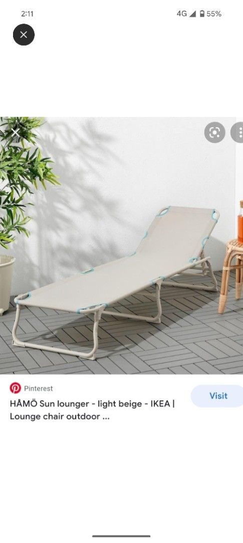 Ikea Same Day Delivery Sun Lounger IKEA HAMO Sun Lounger Light