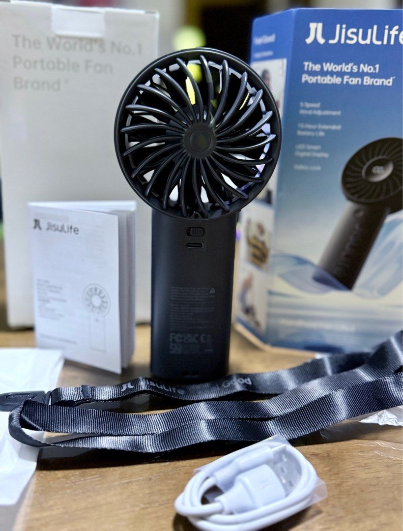 Jisulife Portable Life4 (Category: Other Home Appliances) located in Taguig. Submitted by cathtorre21 (Listing ID 1379609847, Image 3). Description: JISULIFE Handheld Fan Life4 Rechargeable Long Battery Life Portable Hand Mini Fan With 5000mAh Battery Strong Wind Small Electric Fan.