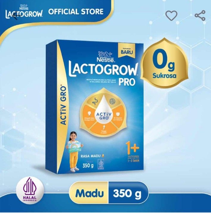 Lactogrow 3 Susu Pertumbuhan Madu 350 gr (Kategori: Perawatan & Makanan Anak) berada di Ponorogo. Dikirim oleh nicoliuam572439 (ID iklan 1379715721, Gambar 1). Deskripsi: Lactogrow Pro 1+ rasa madu kemasan 350g, yang merupakan susu pertumbuhan untuk anak usia 1-3 tahun. Berikut adalah informasi mengenai produk tersebut: Untuk Usia: Diformulasikan khusus untuk anak usia 1-3 tahun. Kandungan Nutrisi: Mengandung Lactobacillus reuteri untuk kesehatan