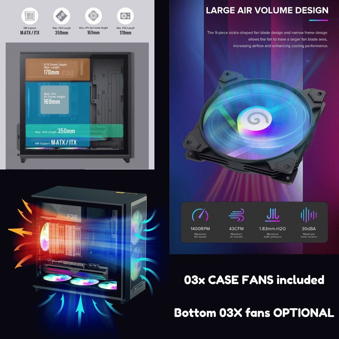 MF36 F36 GAMING PC BUILDS 2025 by Gamemax AMD RYZEN 7800X3D