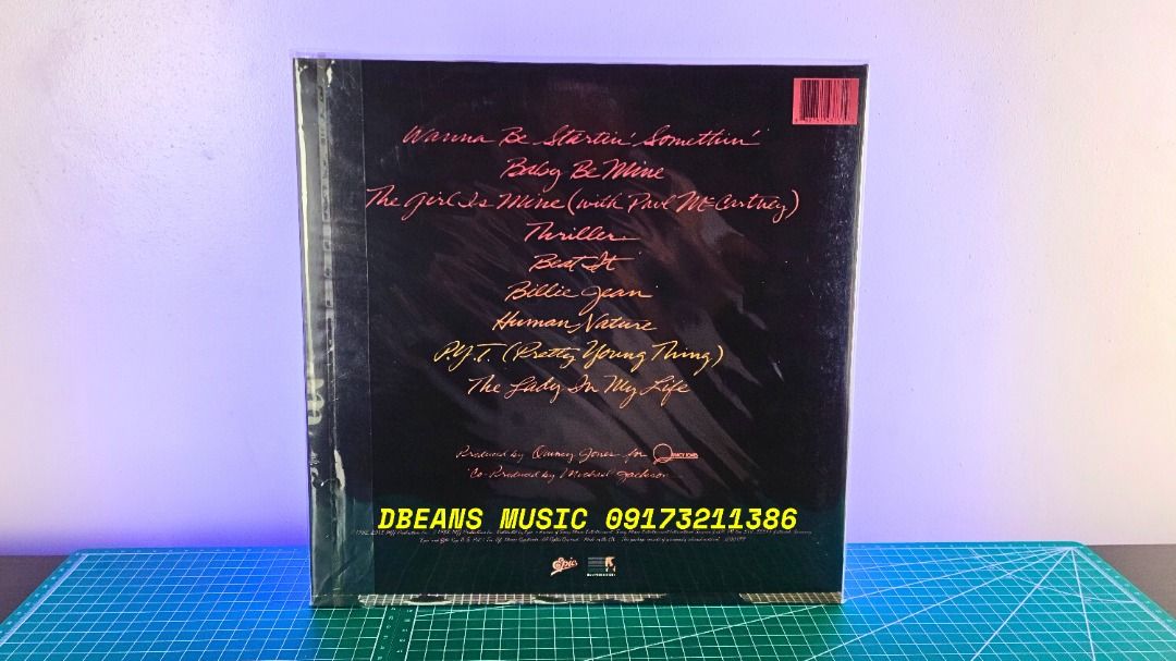MICHAEL JACKSON THRILLER ALBUM VINYL (Category: Vinyls) located in Las Pinas. Submitted by dbeansmusic (Listing ID 1379682753, Image 2). Description: ✔️ FOR SALE: MICHAEL JACKSON THRILLER ALBUM VINYL ✔️ Payment options: Bank Transfer ✔️ Las Pinas pickup / Shipping thru: Lalamove/LBC (Buyer shoulders shipping cost) .