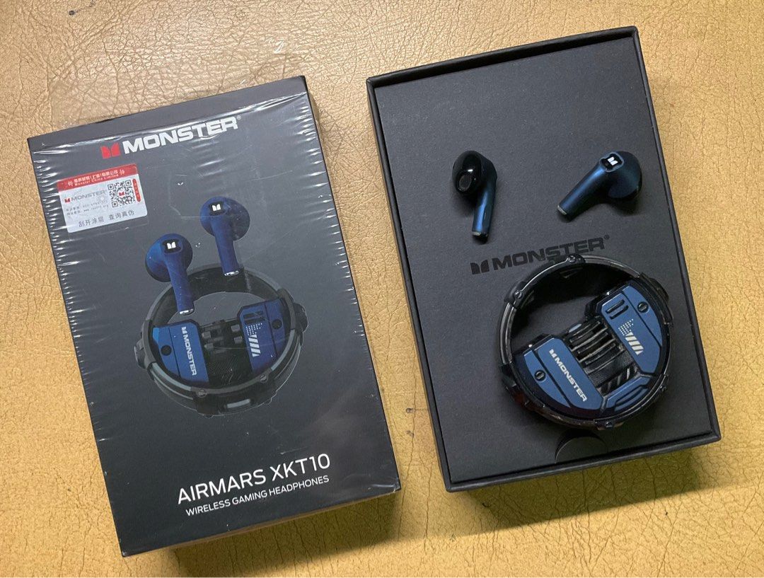Monster Airmars XKT10 True Wireless Bluetooth Headphones (Category: Headphones & Headsets) located in Mandaluyong City. Submitted by xpareyes (Listing ID 1379646229, Image 3). Description: Monster Airmars XKT10 Bluetooth headphones / ear buds Blue In good working condition No damage or repairs Some light scratches/ scuffing on the case due to use and packing Connects and sounds like when it was new With normal and gaming modes Reason for selling: