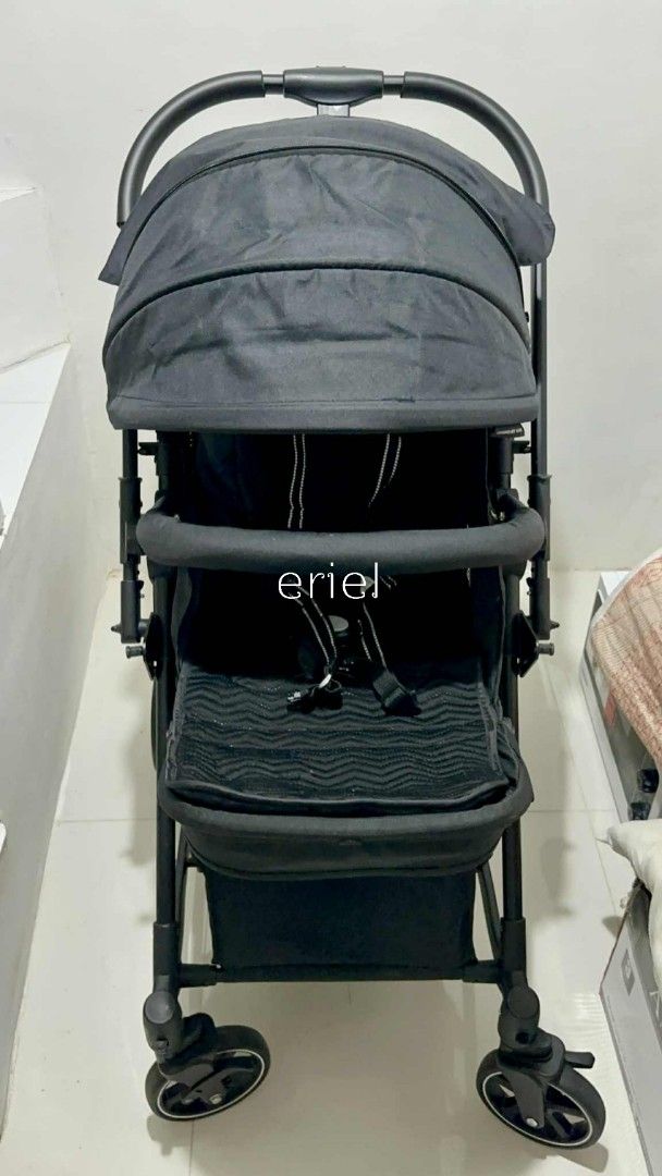 Multifunctional Stroller (Category: Strollers) located in Bacoor. Submitted by directsupplier88 (Listing ID 1379602848, Image 3). Description: reversible handle newborn to toddler 5 point seat belt Stroller rocking brake system LIKE NEW TALAGA TO High quality.