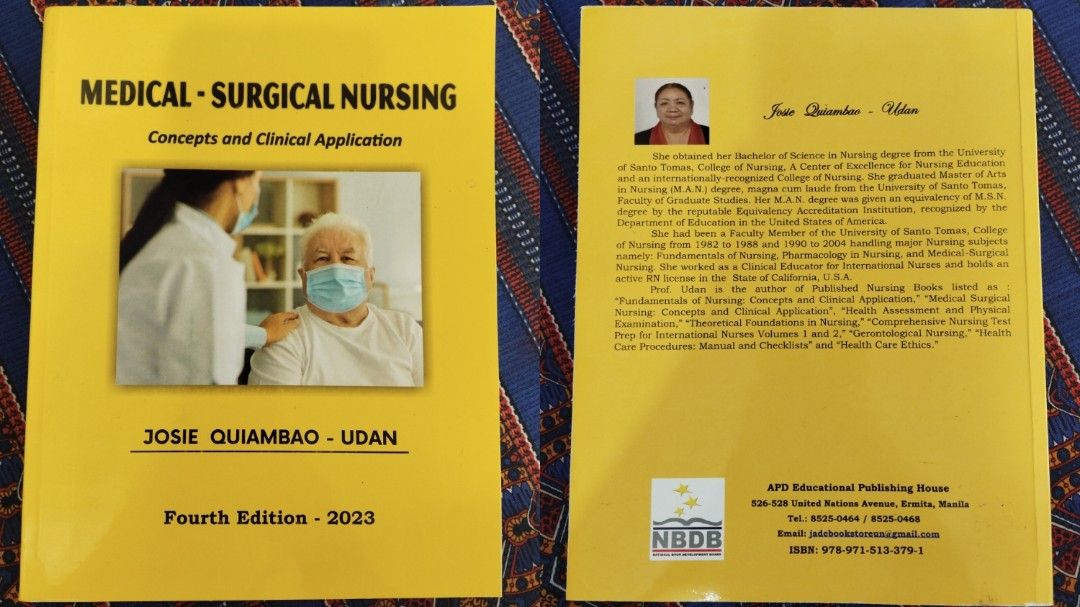 NURSING BOOKS (Category: Textbooks) located in San Carlos. Submitted by anjdeclutter (Listing ID 1379598162, Image 2). Description: NURSING BOOKS FOR SALE 📚 • Gerontologic Nursing (Sixth (6th) Edition) Sue E. Meiner, Jennifer J. Yeager (RESERVED) - GOOD AS NEW, NEVER USED 💸 1000 PESOS • Medical - Surgical Nursing (Fourth (4th) Edition) 2023 Josie Quiambao - Udan - GOOD AS NEW, NEVER USED 💸 800 PESOS - Maternal & Child Health Nursing (Seventh (
