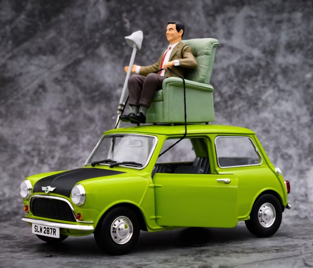 Rarest TINY Original Mr Bean's car - Mini Cooper with figurine and