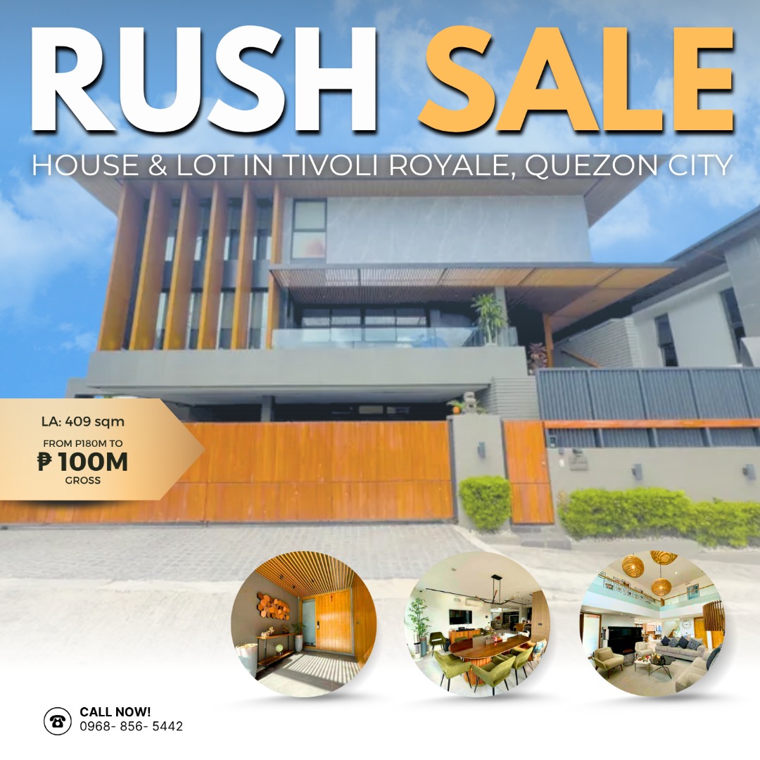 RUSH SALE! House and Lot in Tivoli Royale, Quezon City, Property, For ...