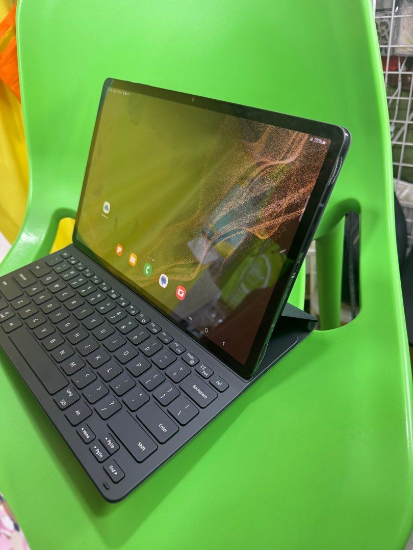 Samsung Tab S8+ 256gb 5G w/ keyboard (Category: Android) located in San Juan City. Submitted by javedsgadgetshop (Listing ID 1379540896, Image 2). Description: INSTALLMENT OPTIONS : SPAY LATER / GGIVES / CREDIT CARD! WE BUY AND SELL SO PWEDE MAGBINTA OR SWAP ! Quick Specs : 💵 Samsung Tab S8 Plus (w/ keyboard) •256gb •NTC Variant •Good batt health •Factory Unlock •95% Smoothness •No hidden issue | No Repaired •100% Authentic | Not Refurbished •w/
